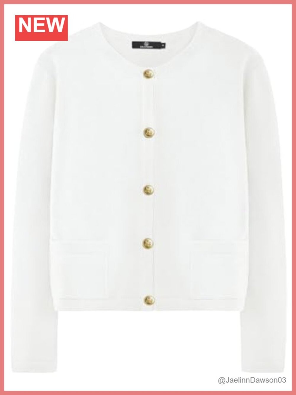 LILLUSORY Women's Crewneck Button Front Cardigan Sweater Lightweight Knit
